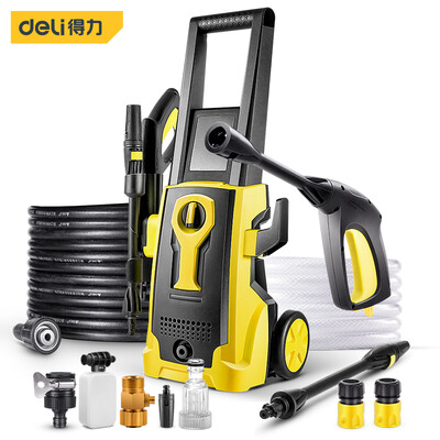 

Deli deli household car washing machine high pressure cleaner home cleaning machine 1400W 10 m water pipe DL8057