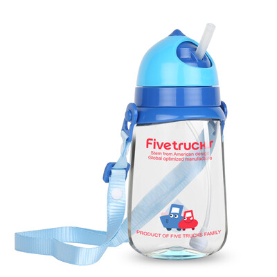 

Five small trucks Five trucks Baby learning cups Penguin childrens straw cup training baby drinking water bottle leakproof&drop-proof portable student blue 420ml