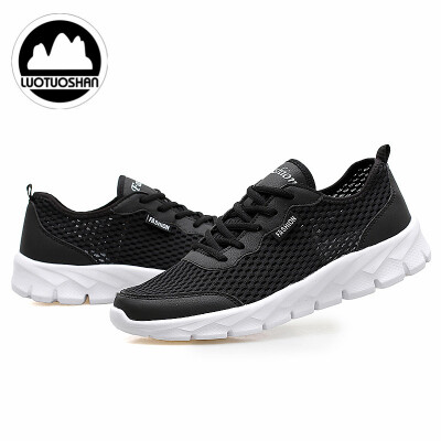 

Mens fashion Big yards Net surface non-slip breathable Super light Sports shoes sneakers Casual flat shoes Students shoes