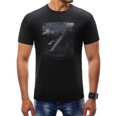 

Male 2018 Summer Short Sleeve Print High Quality Shirt O-Neck Slim Men T-Shirt Tops Fashion Mens Tee Shirt T Shirts