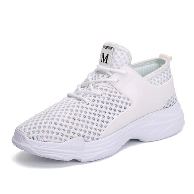 

Summer new womens sports shoes hollow mesh breathable running shoes student network shoes Korean casual shoes travel shoes