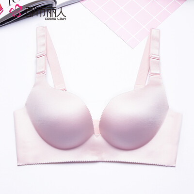

Cosmo Lady smooth no trace bra without steel ring gather 34 medium thick cup ladies underwear