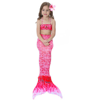 

Children Little Mermaid Tail Costume Ariel Bikini Summer Swimsuit Evening Dress child girl bikini Bathing Suit Beach Swim Wear