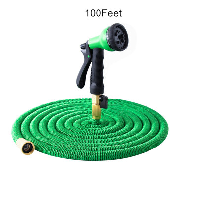 

VODOF 1 Set 100 Feet Multifunctional Expandable Garden Hose Water Hose With Sprayer EU US Latex Tube Magic Flexible Hoses