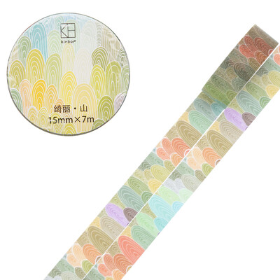 

Kinbor hand book&paper tape 15mm7m hand book sticker basic color tape DTB64229-1