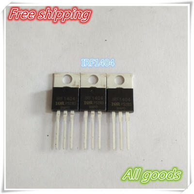 

Free Shipping 100PCSLOT IRF1404 IRF1404PBF TO-220AB 40V 162V N-CHANNEL 100 NEW ORIGINAL in srock