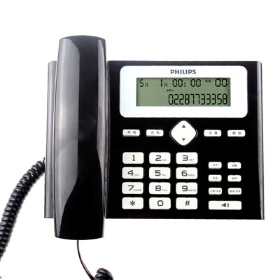 

Philips (PHILIPS) CORD022 Caller ID телефон бесплатный держатель батареи офис домашний выбор моды (черный)
