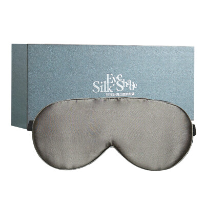 

Cherish silk sleep shade eye mask silk breathable unisex fog grey