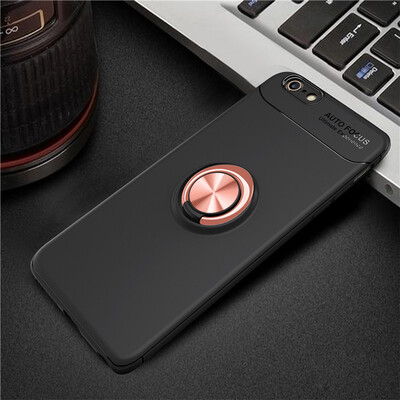 

Iphone 6/6s роскошь металлическое кольцо, магнитные брекет - shockproof охлаждения тпу телефон дел