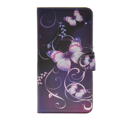 

MOONCASE Flower style Leather Side Flip Wallet Card Slot Stand Pouch ЧЕХОЛ ДЛЯ Samsung Galaxy E7