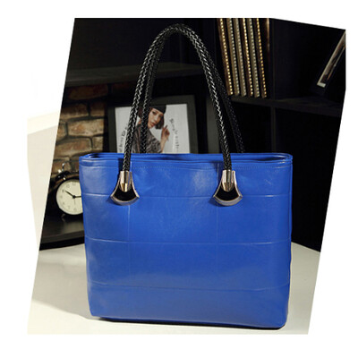

New women plaid bags brand handbag ladies shoulder bags black medium casual tote bag leather handbags desigual bolsa feminina