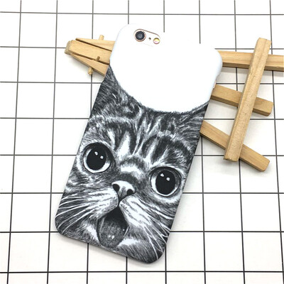 

Модные милые картины Cat Жесткий Матовая Пластик задняя крышка для iphone 6 6s 5 5s se ультра тонкий телефон Чехол ракушки КапаМод