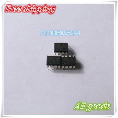

Free Shipping! 20PCS 100% New Original ATTINY13A-PU ATTINY13A PU IC MCU 8BIT 1KB FLASH 8DIP