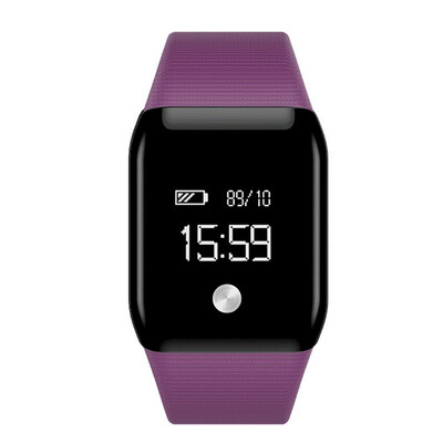 

Большой экран Smart Bracelet Sport Pedometer Band Heart Rate Fitness Watch Tracker Кровавый кислородный монитор Wristband для iOS Android