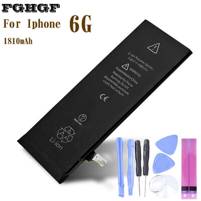 

FGHGF Phone Battery For Iphone 6 6G 0 Zero Cycle 38V 1810mah 100 test Replacement Repair With Tools Kit