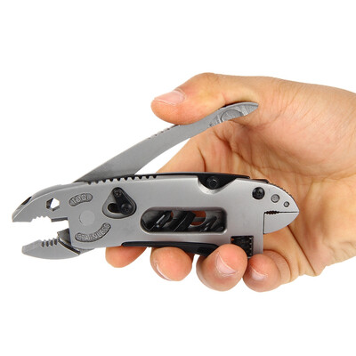 

Multi-functional Tool Adjustable Wrench Jaw Screwdriver Pliers Knife Tool Set Survival Gear Tool