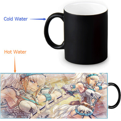 

Monster Hunter Manga 350ml12oz Heat Reveal Mug Color Change Coffee Cup Sensitive Morphing Mugs Magic Mug Milk Tea Cups