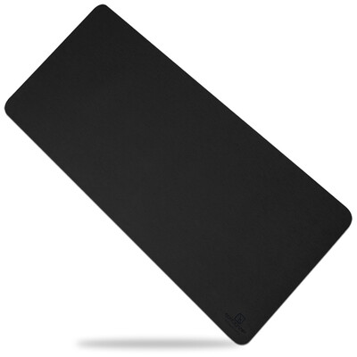 

EXCO Waterproof Leather Mouse Pad Oversized Desk Pad Oversized Double Sided Game Pad Elegant Black BAS1801-03