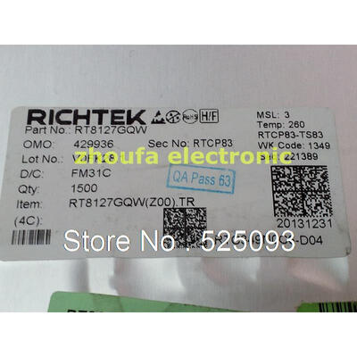 

10pcslot RT8127GQW