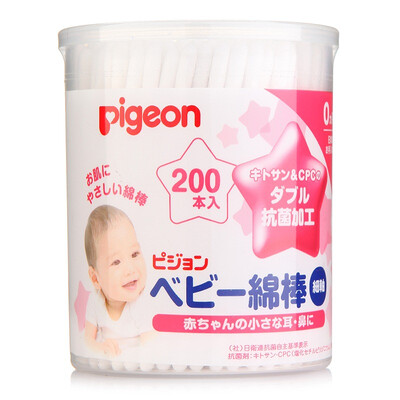 

【Japanese original imported】 Pigeon (pigeon) baby special fine cotton swab 200