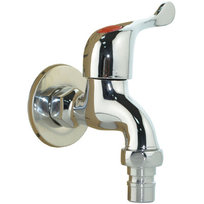 

Jia Pei WA-201 single cold fast open bathroom faucet washing machine faucet full copper silver