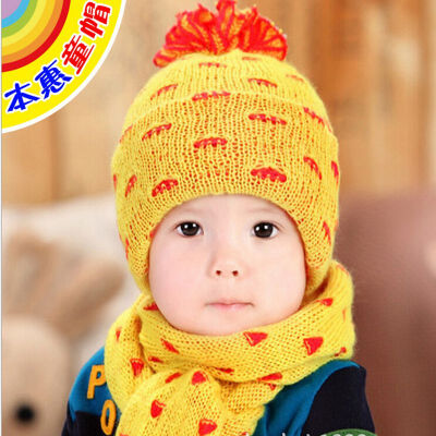 

Buebos Ninos 2015 Winter New Baby Infant Hat Korean Cute Pineapple Hat + Scarf 2 Pcs Set Kids Children Birthday Gift