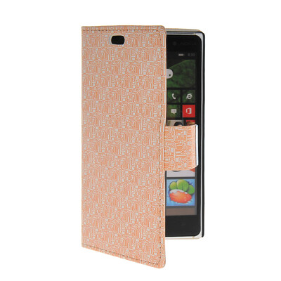 

MOONCASE Slim Leather Side Flip Wallet Card Slot Pouch Stand Shell Back ЧЕХОЛ ДЛЯ Nokia Lumia 830 Beige