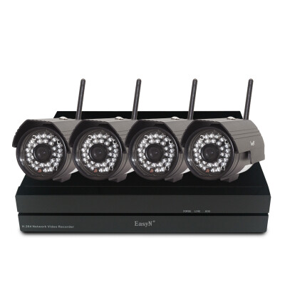 

EasyN NVR-1-A4 4PCS 106V HD Megapixel 720P Outdoor Waterproof Night Vision Wifi IP Camera