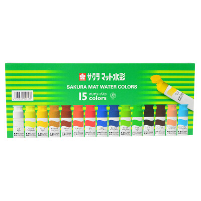 

Sakura Sakura 15 color watercolor paint suit MW15PE 12ml / branch transparent watercolor paint professional painting green box [Japanese imports]