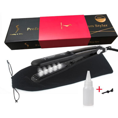 

Professional 450F Ceramic Vapor Steam Hair Straightener with Argan Oil Infusion Steam Flat Iron Ceramic Vapor Fast Heating Iron