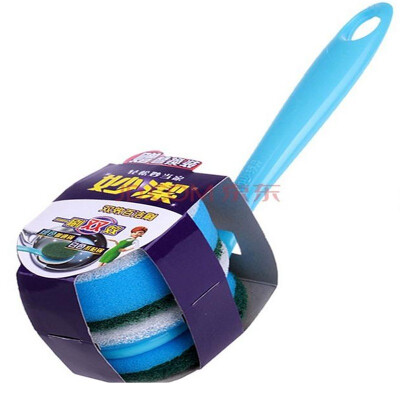 

Jingdong Supermarket] Miao Jie Bai Jie pot brush clean brush double-sided cleaning more convenient