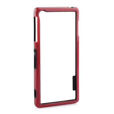 

Durable & Ultrathin Protective Frame for Sony Z3 - Red Black
