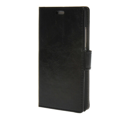 

MOONCASE Гладкая кожа PU кожаный чехол бумажник флип карты отойти чехол для Huawei Ascend P8 Lite Черный