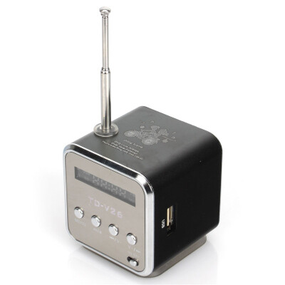 

FirstSeller Hot 1pcs Mini Speaker Music Player FM Radio USB Micro SD TD-V26 For iPhone iPod Notebook 80453