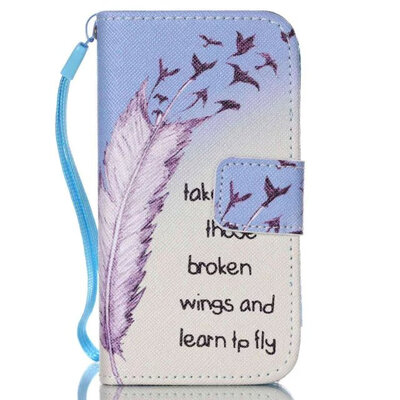 

iPhone 4s дело роскошь красочные печать мити пу кожа мобильный телефон Apple iPhone 4 в случае полноприводных машин стороне обложки сумку I4 открытого флип