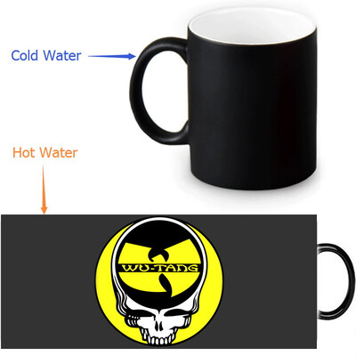 

Wu Tang Clan 350ml12oz Heat Reveal Mug Color Change Coffee Cup Sensitive Morphing Mugs Magic Mug Milk Tea Cups