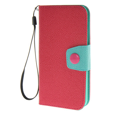 

MOONCASE ЧЕХОЛ ДЛЯ Samsung Galaxy S6 Flip Wallet Card Slot with Kickstand Leather Back Cover Hot pink Mint Green