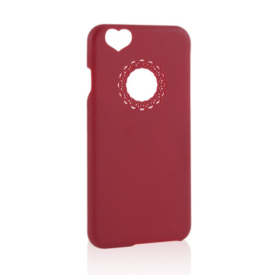 

Ultra Slim Cute Love Heart Phone Case Cover Skin For Apple iPhone 5S WINE RED