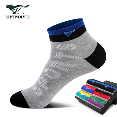 

Seven wolves socks male bamboo charcoal leisure sports male socks cotton socks gift box 90738 code 6 pairs