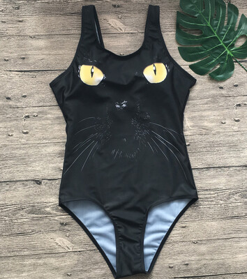 

2018 Fashion Bikini Women Bikini Swimming Suit Cat One Piece G40