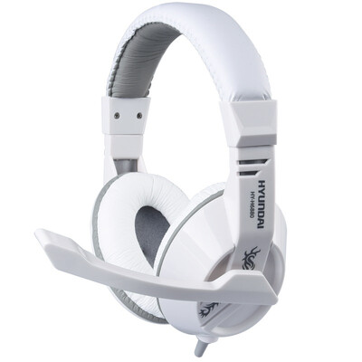 

Hyundai HYUNDAI HY-H6880 Stereo gaming headset head wear light all points to the wheat Jedi survival speaker to eat chicken speaker white gray