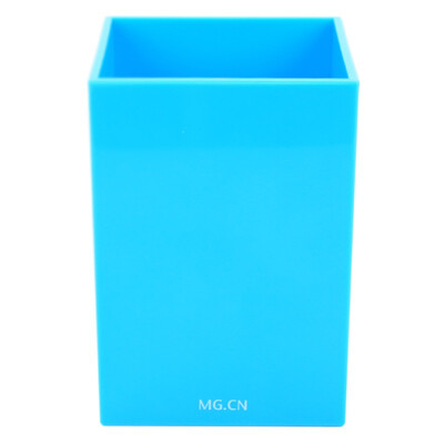 

Morning light M & G ABT98429 excellent fashion square pen holder storage box blue