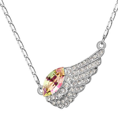 

Crystal from Austrian Angel Fairy Wings Pendant Necklace Best Gift For Friend Fashion Jewelry for women 5420