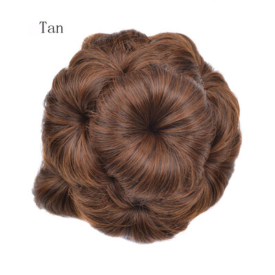 

Chorliss Donut Chignon Hair Clip In Plastic Comb Elastic Bun Hairpieces High Temperature Fiber Black Brown With Pure Color 1 pc