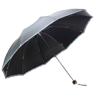 

Paradise umbrella to increase reinforcement hitting cloth black plastic colorful grid side 30 business umbrella Umbrella 31849ELCJ