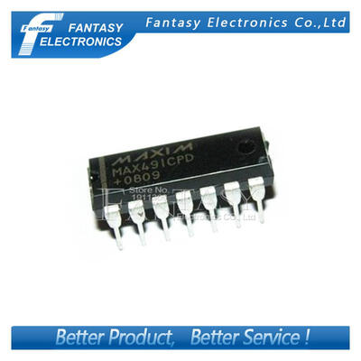 

50PCS MAX491CPD DIP14 MAX491 DIP new and original IC free shipping