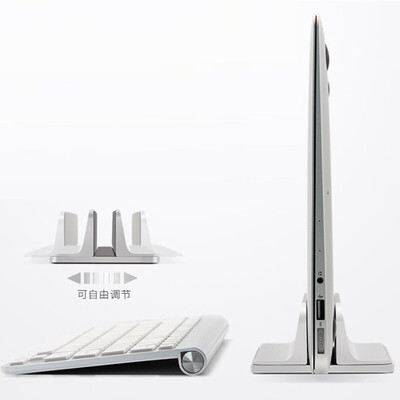 

Times square aluminum laptop stand vertical computer stand desktop storage shelf laptop stand metal computer base bracket helps notebook cooling