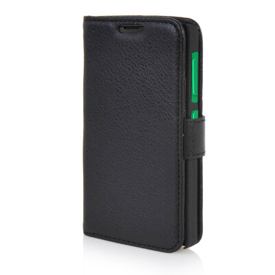 

MOONCASE High quality Leather Wallet Flip Card Slot Pouch Stand Shell Back ЧЕХОЛ ДЛЯ Nokia X Black