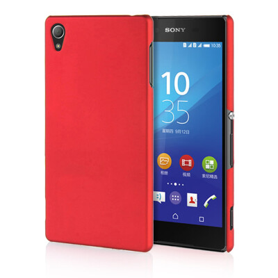 

MOONCASE Hard Rubberized Rubber Coating Devise Back Case Cover for Sony Xperia Z4 Red