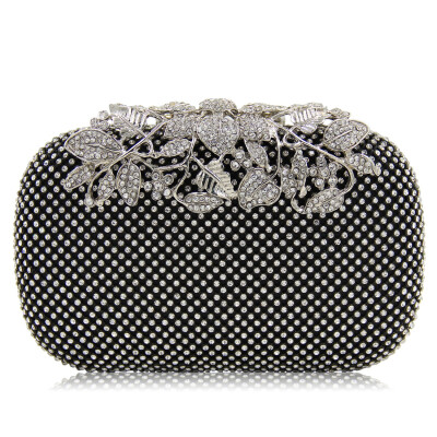 

Milisente Silver Clutch Rhinestone Bag Women Bags Lady Wedding Clutches Party Purse